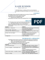 Eng Ext1 - Blade Runner Quotes and Analysis