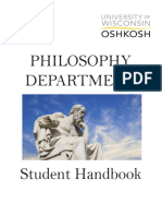 Philosophy Department Student Guide Online