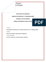 VIOLENCIA ESCOLAR EL ACOSO ESCOLAR Y EL CIBE Quezada Cumbicos Evelyn Cecibel