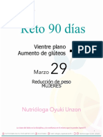 Menu Reto Mujeres Reduccion Marzo 29