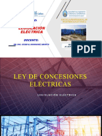 Clases de La Ley de Concesiones Electricas Semana 5, Semana 6 y Semana 7