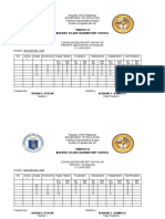 Bernabe E. Damasco: Pre-Test Post Test Pre - Test Post Test Pre - Test Post Test Pre - Test Post Test Pre - Test Post Test