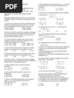 Written Output /summative Test #2 in Mathematics 8 Second Quarter