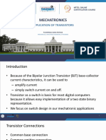 Mechatronics: Application of Transistors