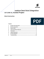 Method of Procedure Semi Auto Integration On Site XL Axiata Project