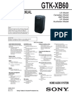 Service Manual: Home Audio System