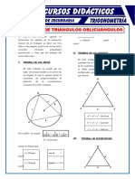 Resolución de Triángulos Oblicuángulos