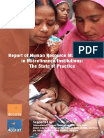 Human Resource Managment in Micro Finance