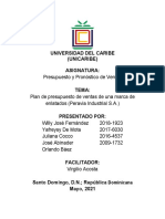 Trabajo Final - Presupuesto y Pronóstico de Ventas