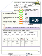 Workshop Order of Adjectives 10 April Session # 3