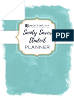 Teen Student Homeschool Planner Cover