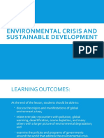 Environmental Crisis and Sustainable Development