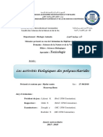 Les Activités Biologiques Des Polysaccharides