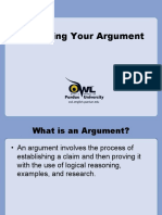 Crafting An Argument