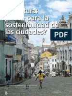 La Cultura Clave para La Sostenibilidad de Las Ciudades