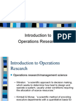 Introduction To Operations Research