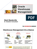 Oracle Warehouse Management: Mark Mandeville