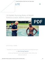 10 Golden Running Rules of World Famous Coach - Alberto Salazar