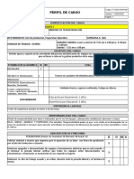 Perfiles de Cargo Metalnox Sas 2021