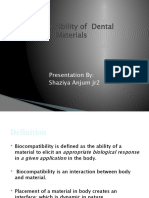 Biocompatibility of Dental Materials