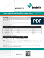 Translucent Roof (.060) Technical Data: Transportation Products