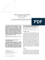 Estado Vegetativo Persistente. Aspectos Clínicos