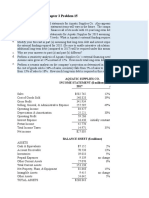 Project Problem One: Chapter 3 Problem 15: Aquatic Supplies Co. INCOME STATEMENT ($ Millions) 2017 Assumptions