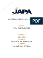 Tarea 9 Psicologia Del Aprendizaje