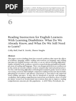 Hall2019 - Reading Instruction For English Learners With Learning Disabilities