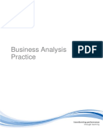 BCS Business Analysis Practice (BAP) Course Material