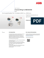 266 HART Certified According To IEC61508: Pressure Transmitters (Not Applicable For Models 266Cxx, 266Jxx)