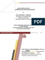 Topic 2 Criminal Negligence, Torts and Damages