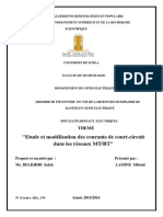 Etude Et Modélisation Des Courants de Court-Circuit Dans Les Réseaux MT/BT