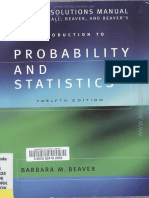 Probability and Statistics - Mendenhall - Solution