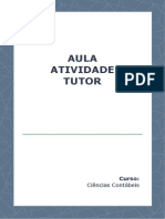 Ciências Contábeis Aula Atividade Tutor