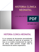 Historia Clinica Neonatal