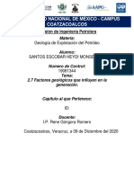 2.7 Factores Geológicos Que Influyen en La Generación.