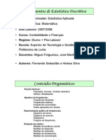 SPSS - Slides Estatística Descritiva