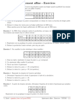 Cours Statistiques Ajustement Affine Exercices