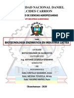 Biotecnología Enzimática en Industria Láctea