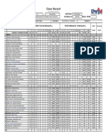 Class Record: School Nam E School Id School Year District Region