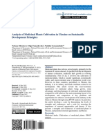 Analysis of Medicinal Plants Cultivation in Ukraine On Sustainable Development Principles