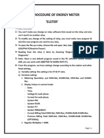 Test Procedure of Energy Meter (Elester)