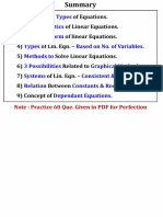 4) Types of Lin. Egn. - Based On No. of Variables. 5) Methods To Solve Linear Equations