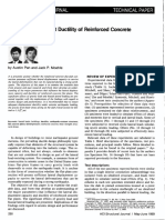 Lateral Displacement Ductility of Reinforced Concrete Flat Plates