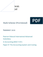 Mark Scheme (Provisional)