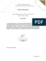 Carta de Autorización