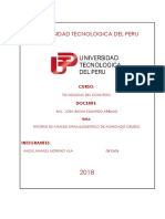 Segundo Informe de Tecnologia Del Concreto