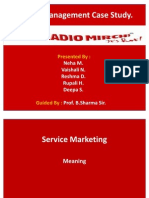 Service Marketing Radio Mirchi