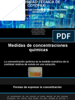 Medidas de Concentraciones Químicas